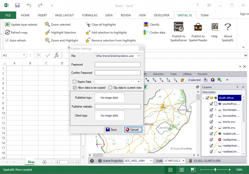 Standalone Spatial Reader Files